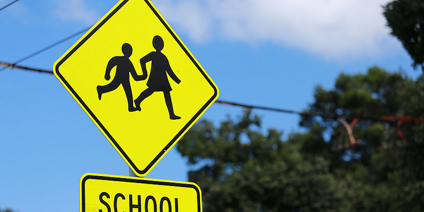 school crossing sign