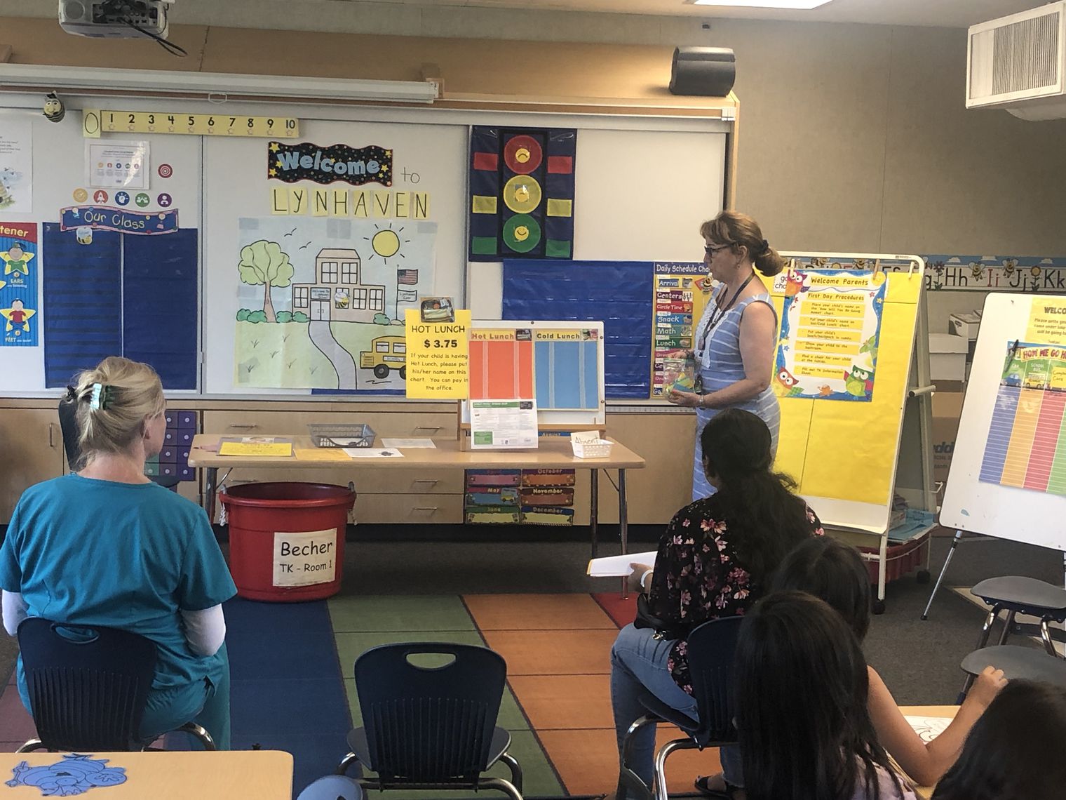 teacher with parents