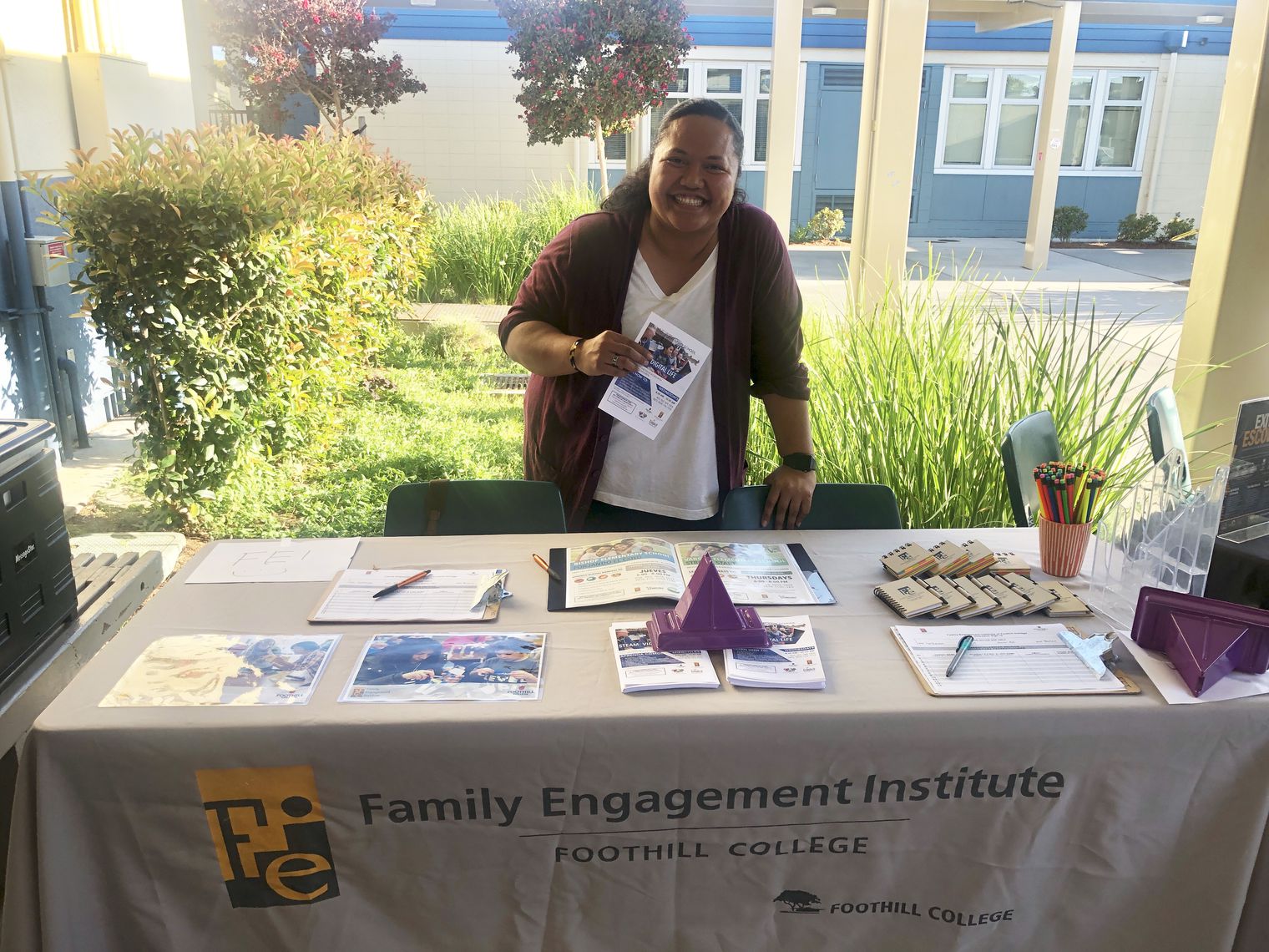 family engagement Institute table