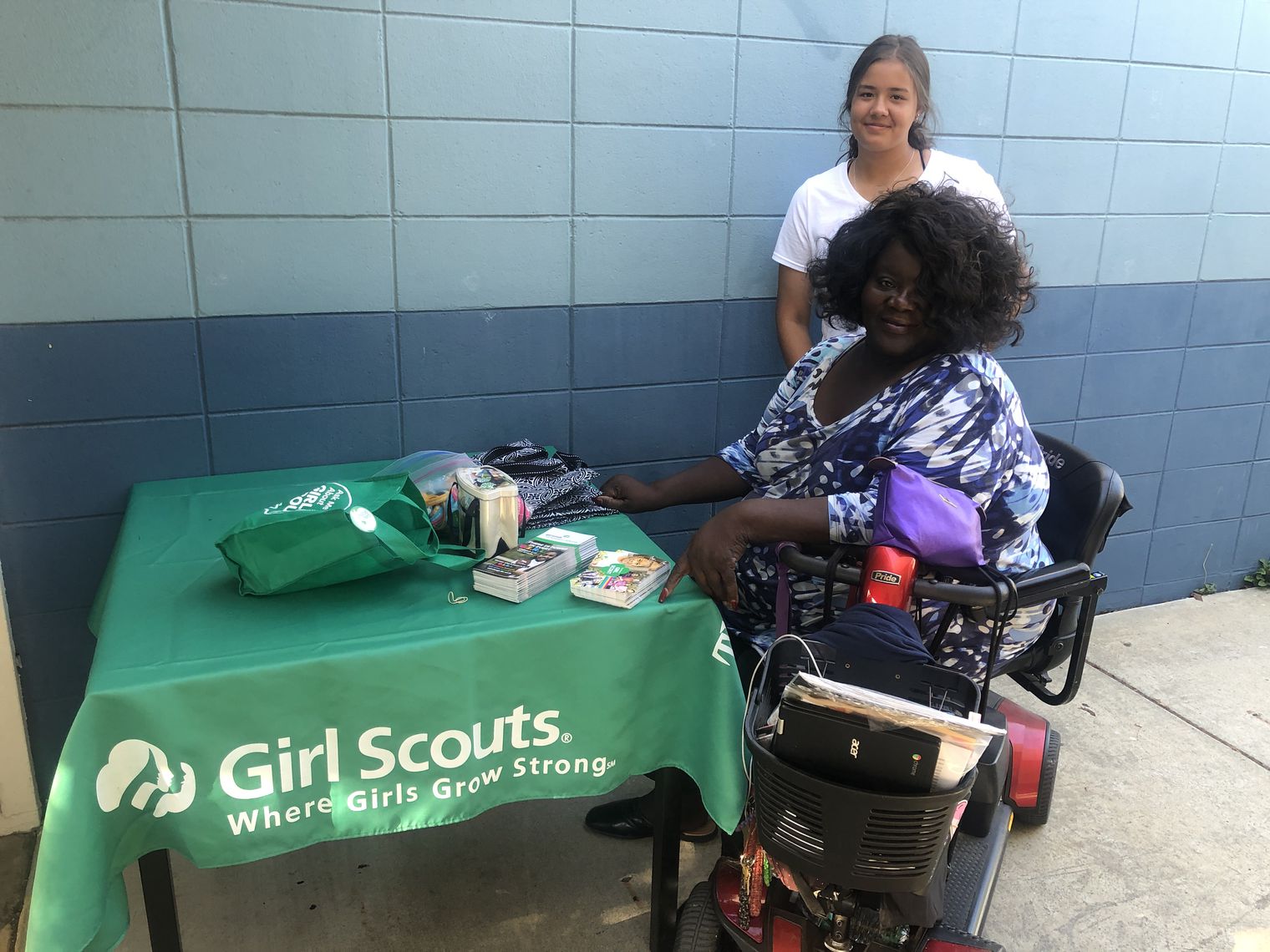 Girl Scouts table 