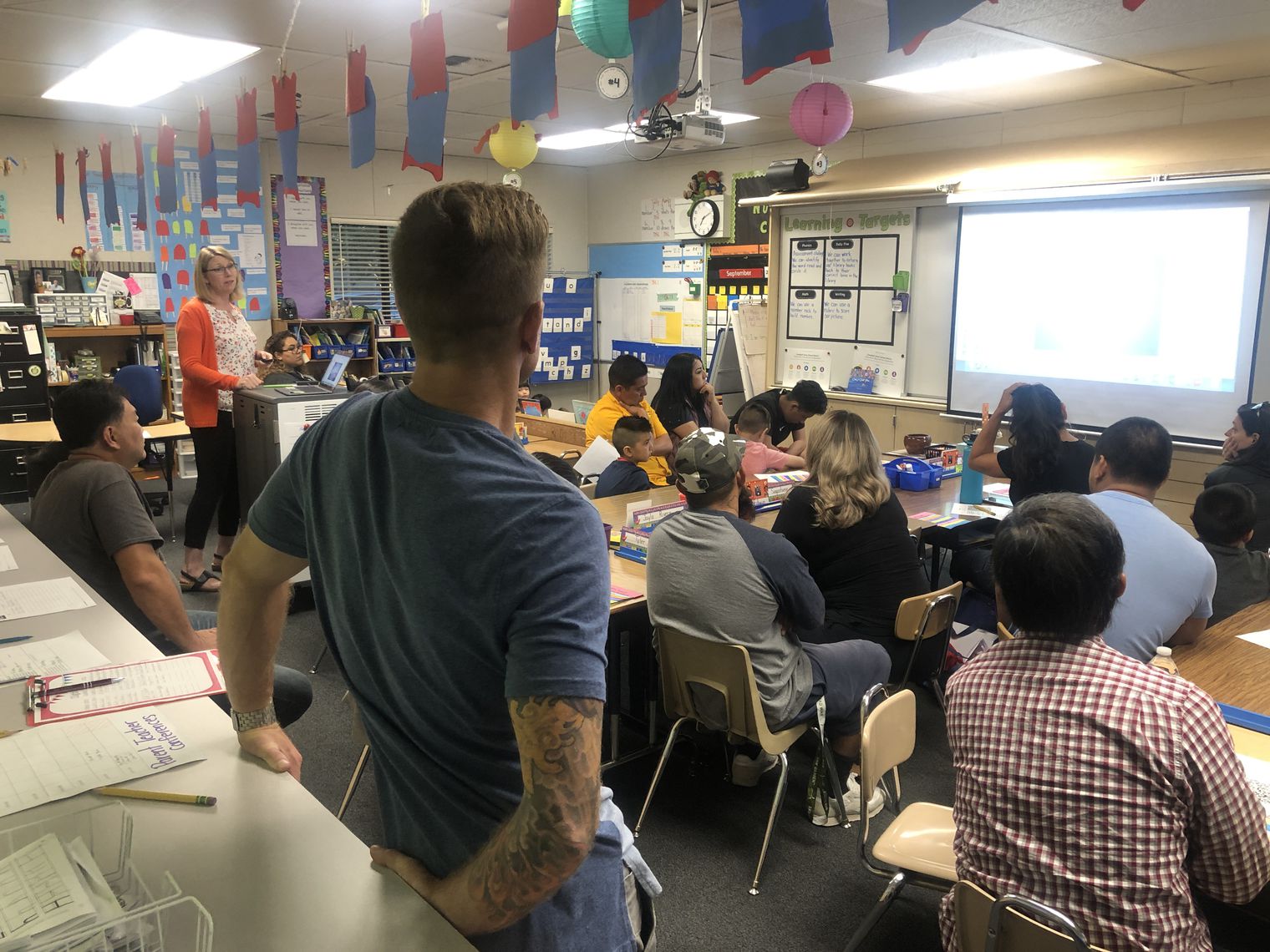 Classroom with parents 